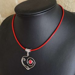 Girls Red Heart Necklace 2 Girls Red Heart Necklace 2