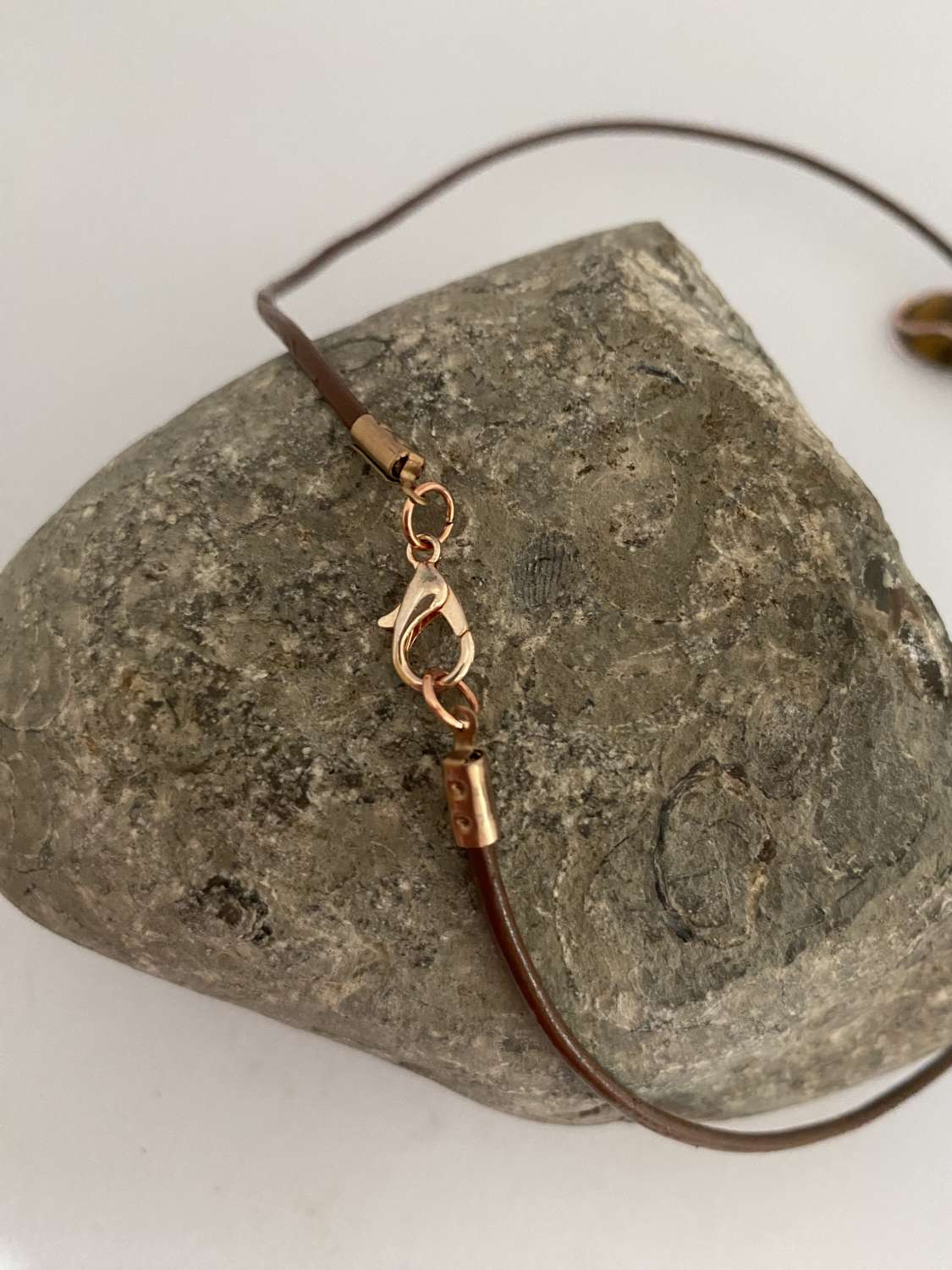 Tigers Eye Wrapped Pendant Necklace Tigers Eye Wrapped Pendant Necklace