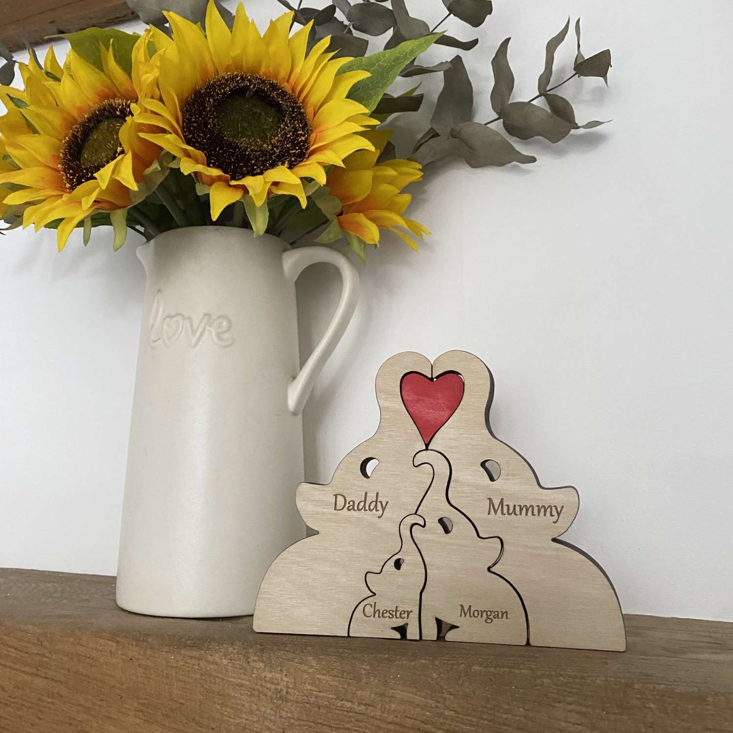 Free standing family Elephants Free standing family Elephants