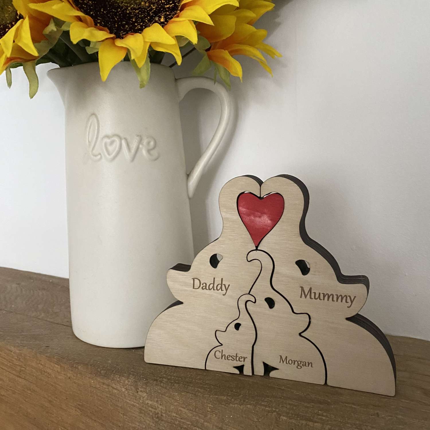 Free standing family Elephants Free standing family Elephants