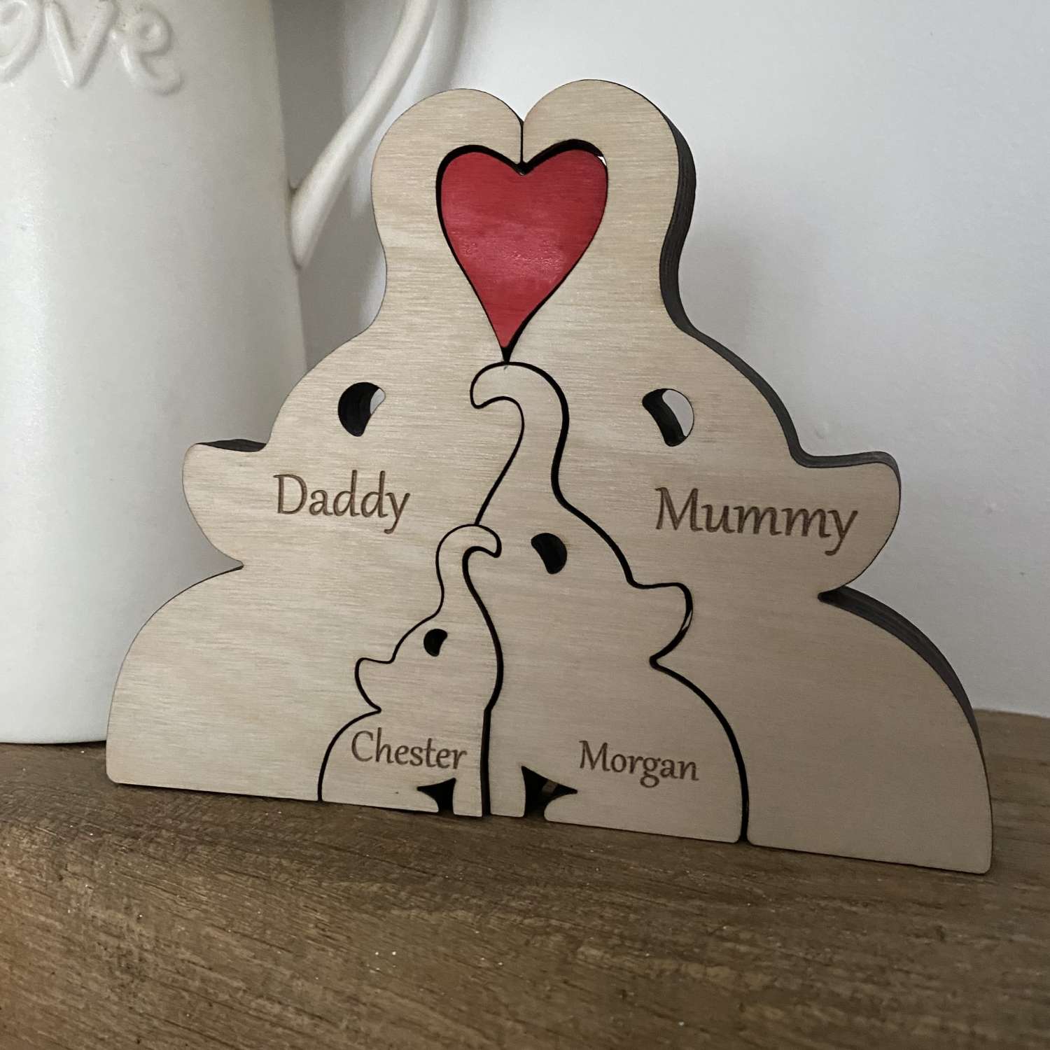 Free standing family Elephants Free standing family Elephants