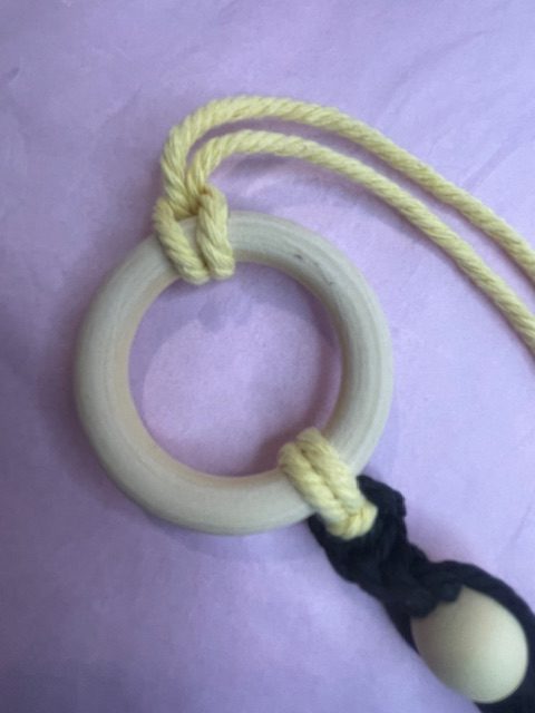 Wooden Ring & Macrame Car Freshener (Large) Wooden Ring & Macrame Car Freshener (Large)