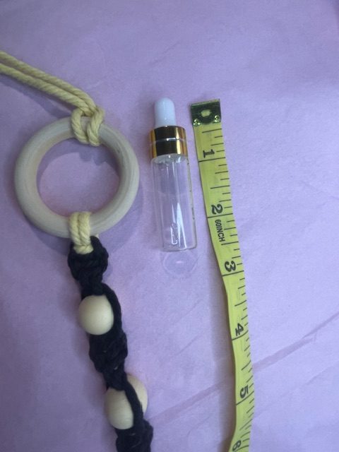 Wooden Ring & Macrame Car Freshener (Large) Wooden Ring & Macrame Car Freshener (Large)