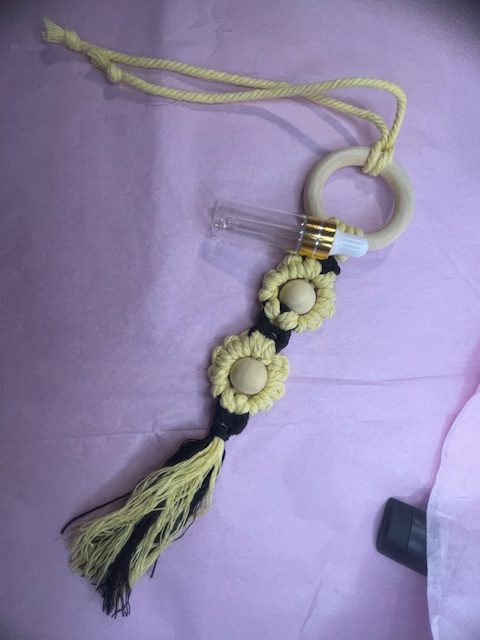 Wooden Ring & Macrame Car Freshener (Large) Wooden Ring & Macrame Car Freshener (Large)