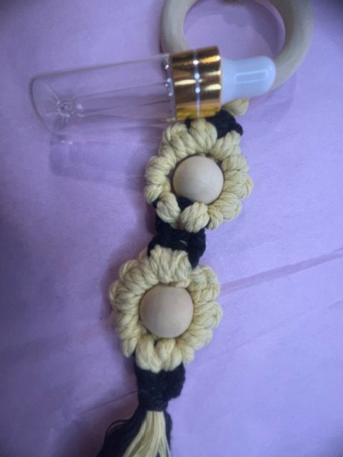 Wooden Ring & Macrame Car Freshener (Large) Wooden Ring & Macrame Car Freshener (Large)