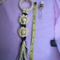 Wooden Ring & Macrame Car Freshener (Large) 13 Wooden Ring & Macrame Car Freshener (Large) 15