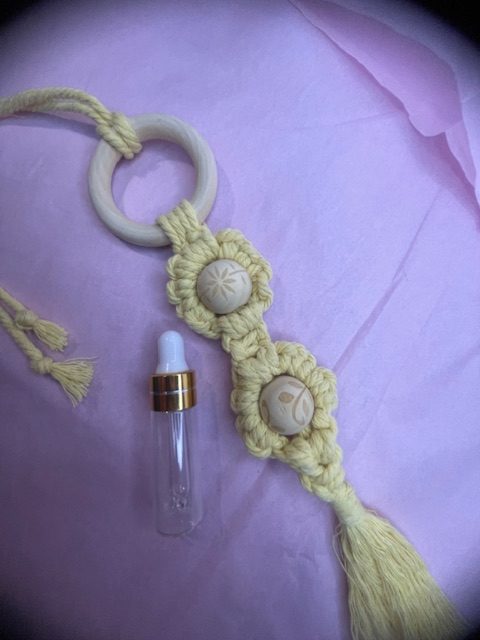 Wooden Ring & Macrame Car Freshener (Large) Wooden Ring & Macrame Car Freshener (Large)