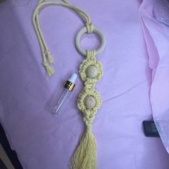 Wooden Ring & Macrame Car Freshener (Large) 17 Wooden Ring & Macrame Car Freshener (Large) 19