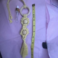 Wooden Ring & Macrame Car Freshener (Large) 18 Wooden Ring & Macrame Car Freshener (Large) 20
