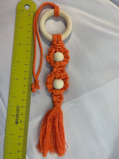 Wooden Ring & Macrame Car Freshener (Large) Wooden Ring & Macrame Car Freshener (Large)