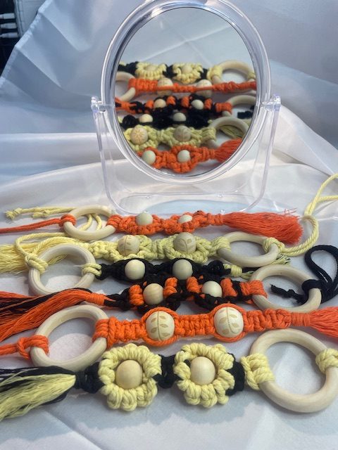 Wooden Ring & Macrame Car Freshener (Large) Wooden Ring & Macrame Car Freshener (Large)