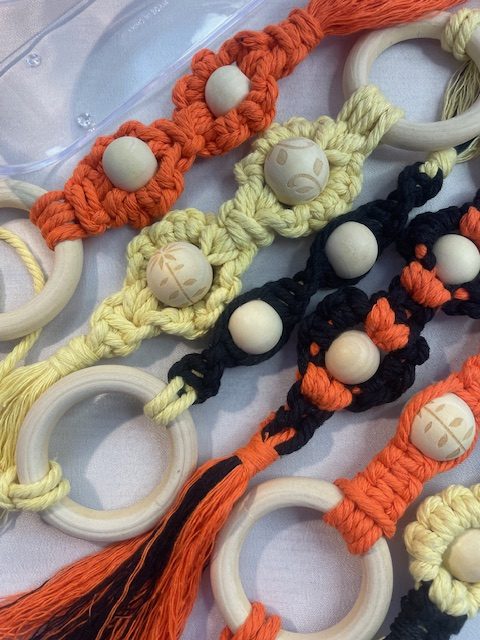 Wooden Ring & Macrame Car Freshener (Large) Wooden Ring & Macrame Car Freshener (Large)