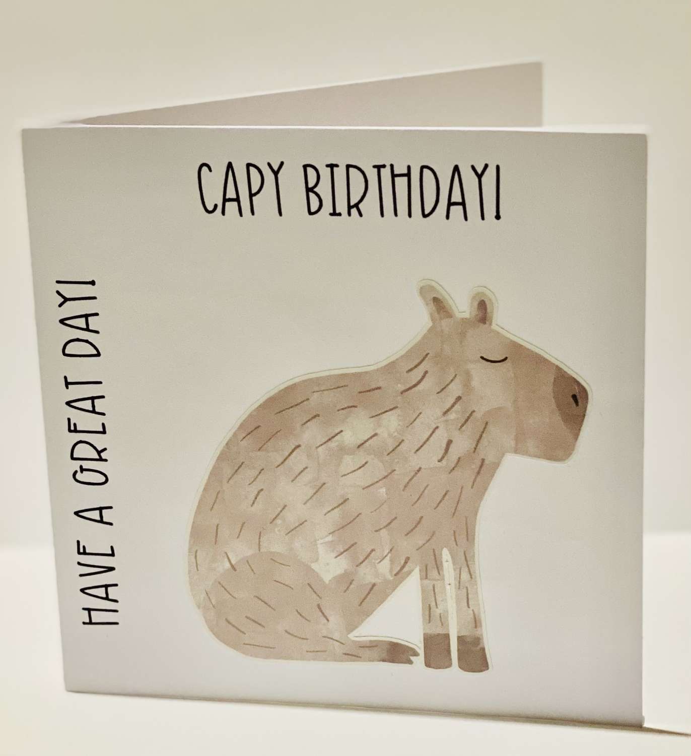 Capybara Birthday card Capybara Birthday card