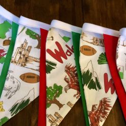 Welsh themed bunting  🏴󠁧󠁢󠁷󠁬󠁳󠁿
