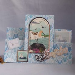 Coastal Bird and Seascape Card