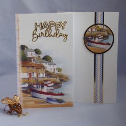 Fishing Harbour Birthday Card