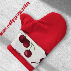 Kitchen Oven Gloves  red + cherry