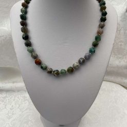 Indian agate faceted necklace