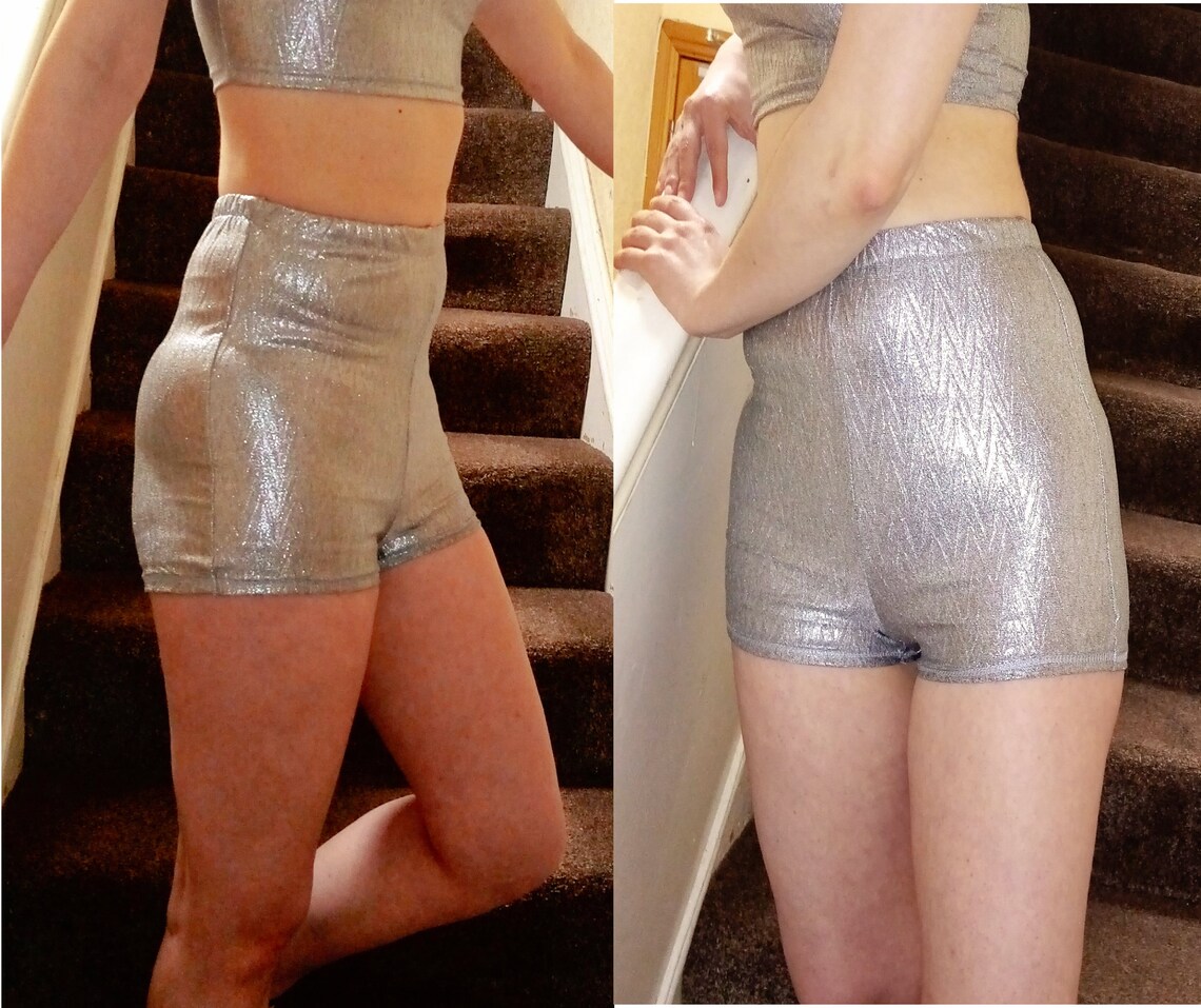 Metallic Silver or Gold shorts Metallic Silver or Gold shorts