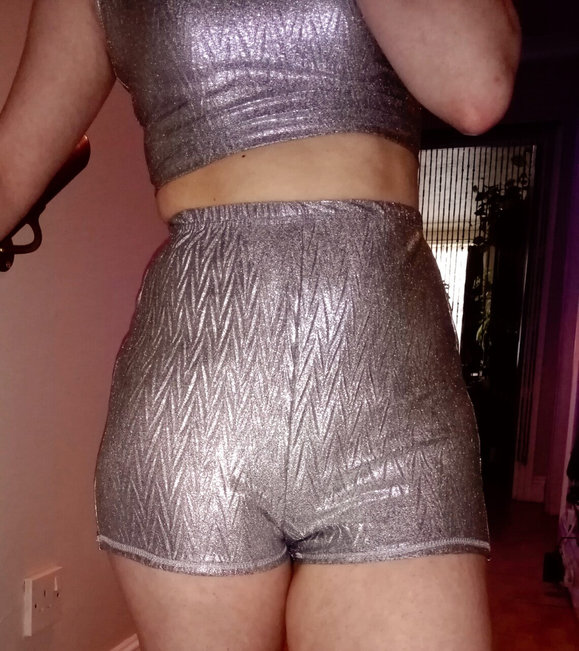 Metallic Silver or Gold shorts Metallic Silver or Gold shorts