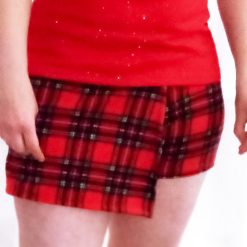 Tartan Polar Fleece short in skirt