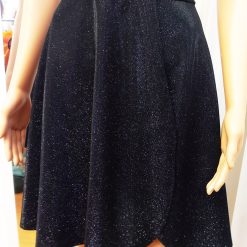 Carmen elastic, metallic glitter overlapping skirt
