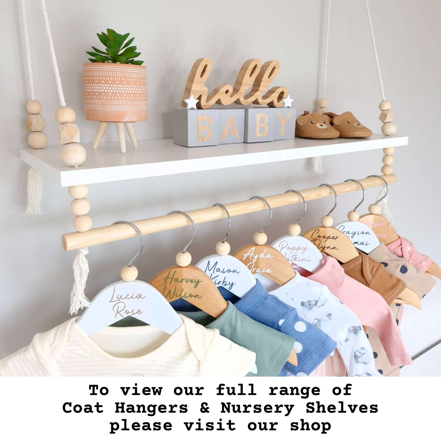 Personalised Baby Coat Hangers, Baby & Children's Clothes Hanger, Personalised Wooden Hanger, Baby Gift, Keepsake Gift, Baby Shower, Nursery Shelves Personalised Baby Coat Hangers, Baby & Children's Clothes Hanger, Personalised Wooden Hanger, Baby Gift, Keepsake Gift, Baby Shower, Nursery Shelves