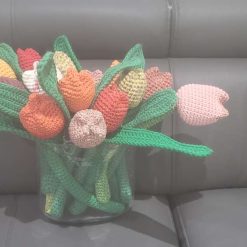 Crocheted tulips