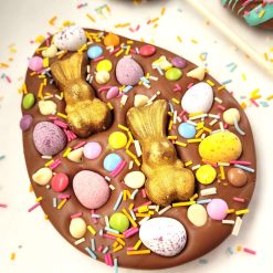 Golden Bunny FLEGG (aka Flat Egg) Milk or White Choc