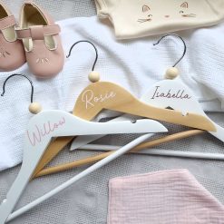 Personalised Baby Coat Hangers, Baby & Children's Clothes Hanger, Personalised Wooden Hanger, Baby Gift, Keepsake Gift, Baby Shower, Nursery Shelves 2 Personalised Baby Coat Hangers, Baby & Children's Clothes Hanger, Personalised Wooden Hanger, Baby Gift, Keepsake Gift, Baby Shower, Nursery Shelves 2