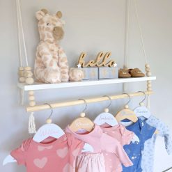 Personalised Baby Coat Hangers, Baby & Children's Clothes Hanger, Personalised Wooden Hanger, Baby Gift, Keepsake Gift, Baby Shower, Nursery Shelves 5 Personalised Baby Coat Hangers, Baby & Children's Clothes Hanger, Personalised Wooden Hanger, Baby Gift, Keepsake Gift, Baby Shower, Nursery Shelves 5