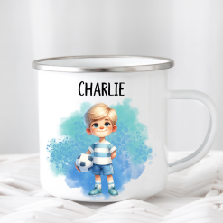 Football mug personalised for kids, Enamel cup for boy girl, Football gift for boys, for girls, Camping mug enamel, UK shop, Free delivery (Copy) 1 Football mug personalised for kids, Enamel cup for boy girl, Football gift for boys, for girls, Camping mug enamel, UK shop, Free delivery (Copy) 1
