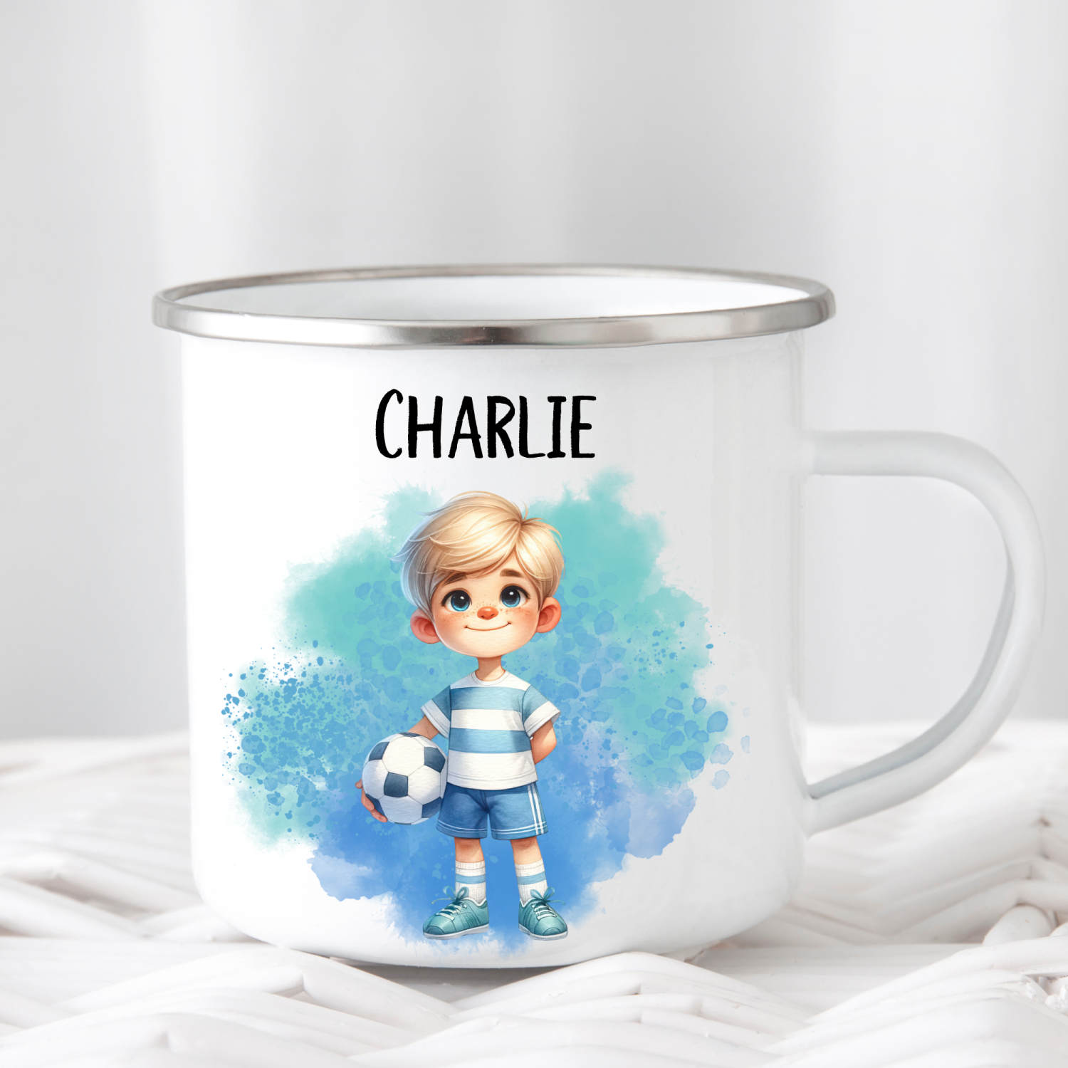 Football mug personalised for kids, Enamel cup for boy girl, Football gift for boys, for girls, Camping mug enamel, UK shop, Free delivery (Copy) Football mug personalised for kids, Enamel cup for boy girl, Football gift for boys, for girls, Camping mug enamel, UK shop, Free delivery (Copy)