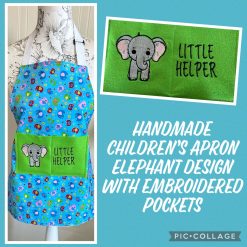 Handmade Children’s Fabric Apron Elephant Design