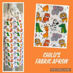 Handmade Children’s Fabric Apron Animals Design