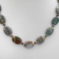 Indian agate oval necklace 2