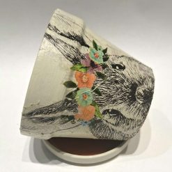 Plant pot - small decoupaged terracotta pot and saucer 6 Plant pot - small decoupaged terracotta pot and saucer 6