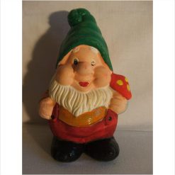 Latex mould / mold for a Friendly Gnome with Mushroom.