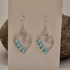 Pearl Heart Birth Month Earrings 2 Pearl Heart Birth Month Earrings 2