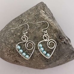 Pearl Heart Birth Month Earrings 1 Pearl Heart Birth Month Earrings 1