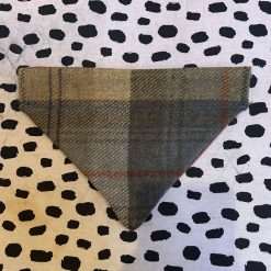 Tweed dog neckers bandanas - various sizes and material colours