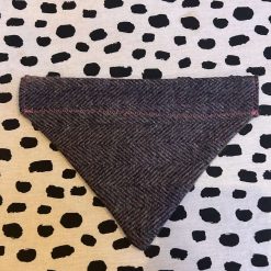 Tweed dog neckers bandanas - various sizes and material colours 3 Tweed dog neckers bandanas - various sizes and material colours 3