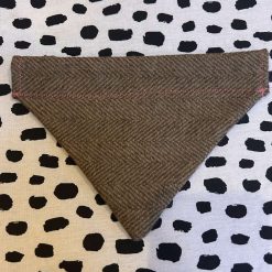 Tweed dog neckers bandanas - various sizes and material colours 2 Tweed dog neckers bandanas - various sizes and material colours 2