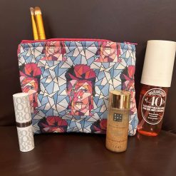 David Bowie fabric make up purse (contents not included)