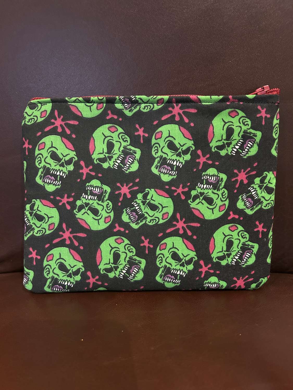 Zombie fabric make up purse (contents not included) Zombie fabric make up purse (contents not included)