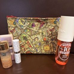 Tarot card fabric make up purse (contents not included)