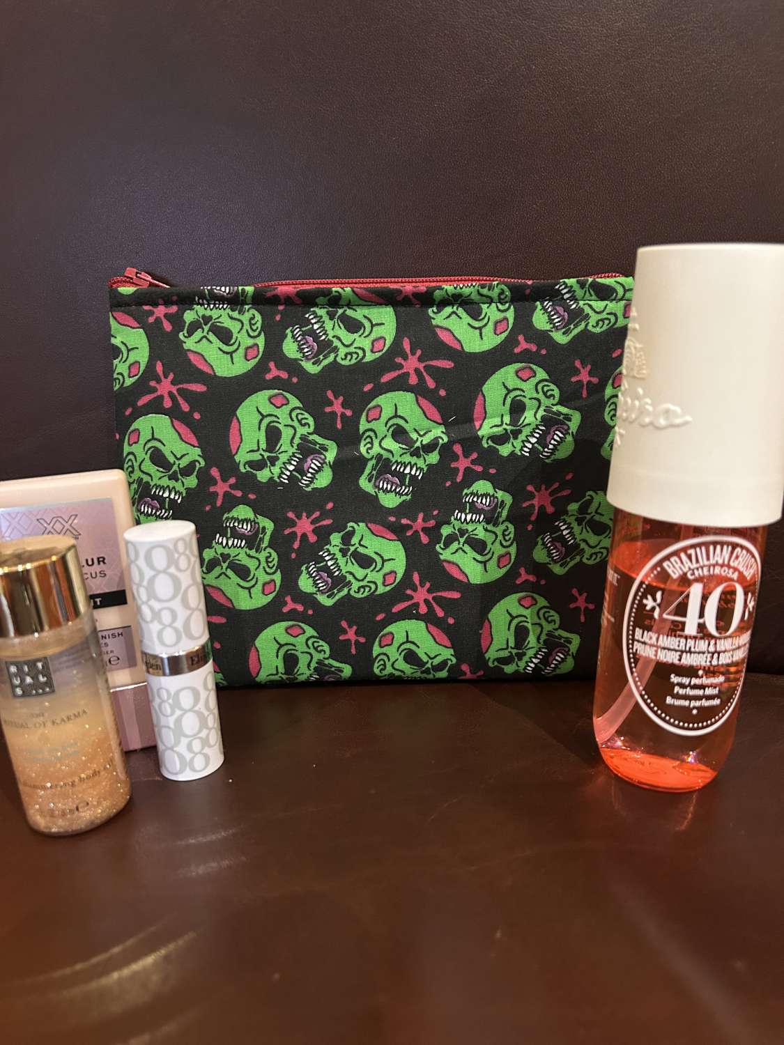 Zombie fabric make up purse (contents not included) Zombie fabric make up purse (contents not included)