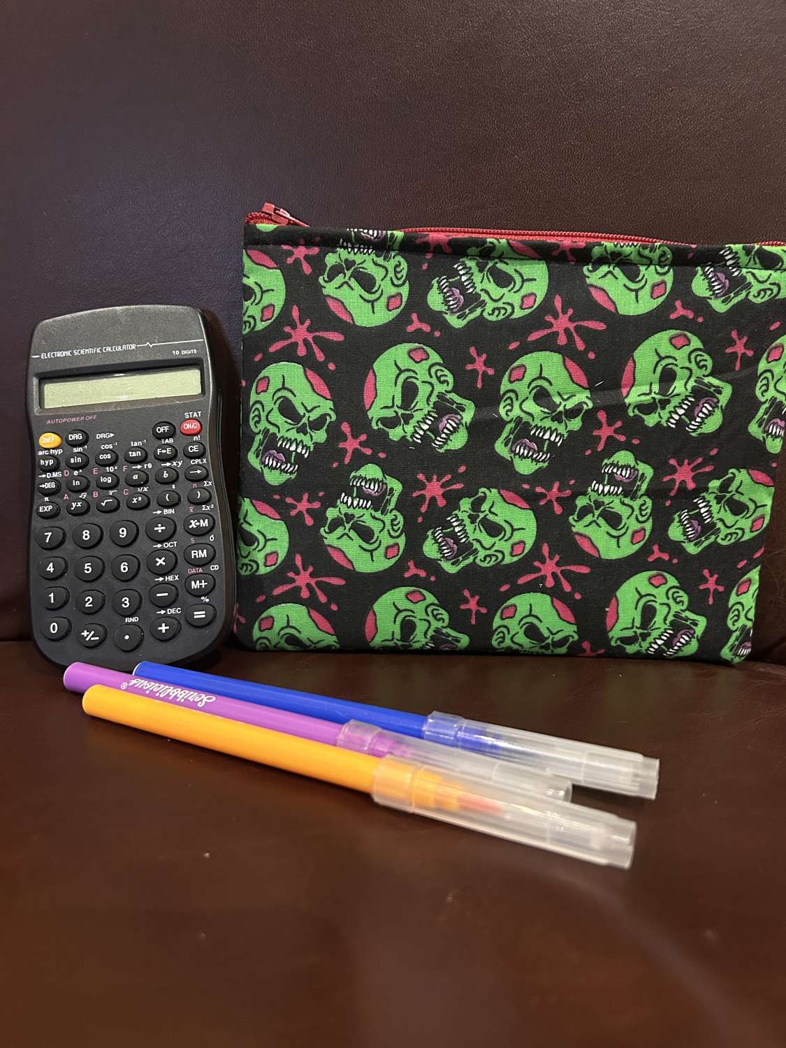 Zombie fabric make up purse (contents not included) Zombie fabric make up purse (contents not included)