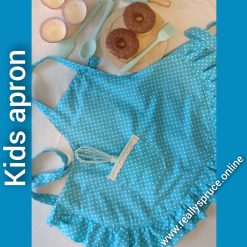 Kids apron for girls - blue