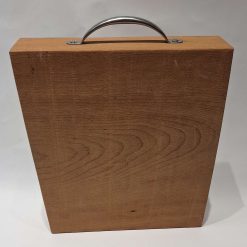 Chopping board - Reclaimed wood with chrome handle - medium